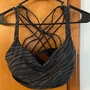 Lululemon Free to be Wild Bra. Size 14. Animal print